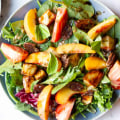 How To Make Peach Balsamic Vinaigrette Salad Dressing With Farm Fresh Produce