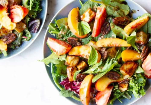 How To Make Peach Balsamic Vinaigrette Salad Dressing With Farm Fresh Produce